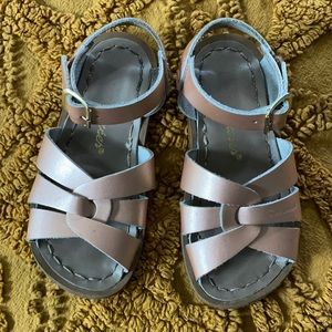 Rose gold salt water sandals